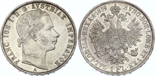 Austria 1 Florin 1859 A - KM# ... 