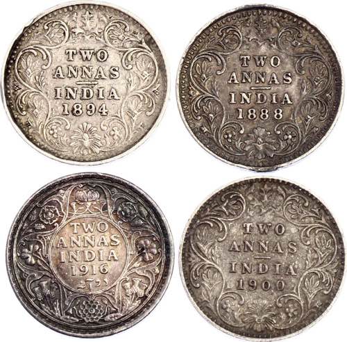 British India 4 x 2 Annas 1888 - ... 