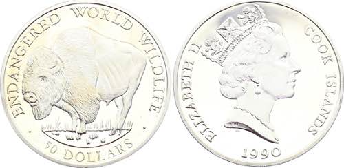 Cook Islands 50 Dollars 1990 - KM# ... 