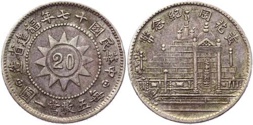 China Fukien 20 Cents 1928 (17) - ... 