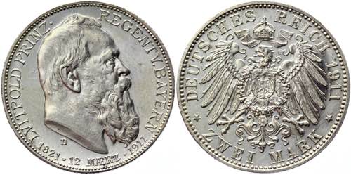 Germany - Empire Bavaria 2 Mark ... 