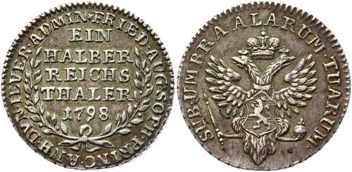 Russia Jever 1/2 Thaler 1798  - ... 
