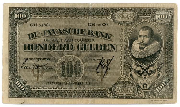 Netherlands Indies 100 Gulden 1928