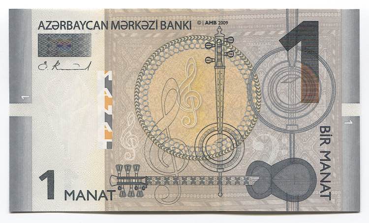 Azerbaijan 1 Manat 2009