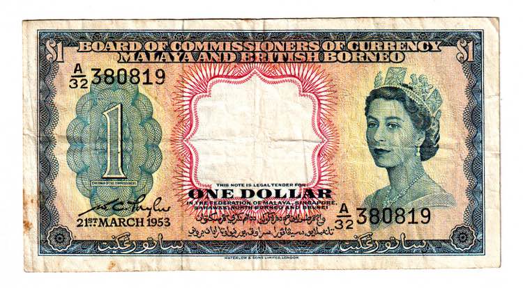 Malaya & British Borneo 1 Dollar ... 