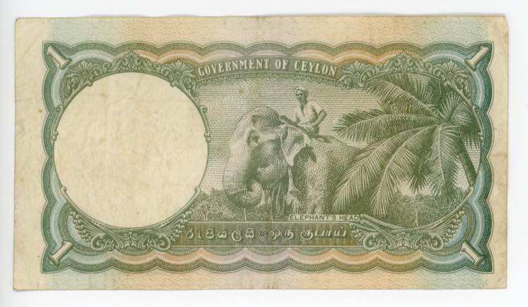 Ceylon 1 Rupee 1942