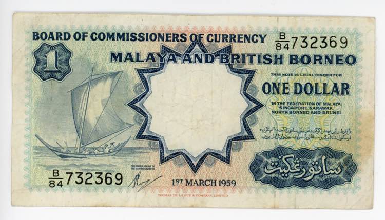 Malaya & British Bornea 1 Dollar ... 