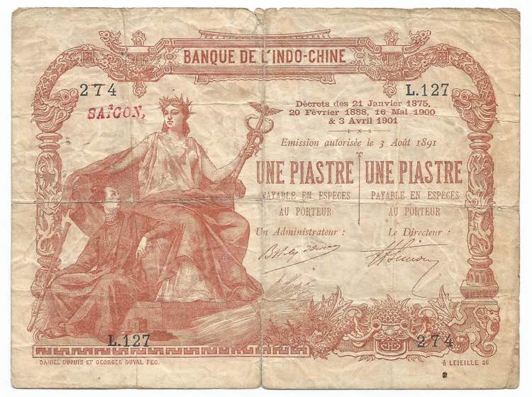 French Indochina 1 Piastre 1903 - ... 