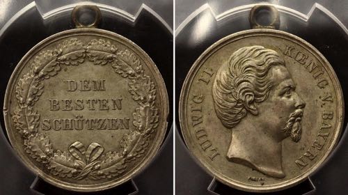 German States Bavaria Silver Medal ... 