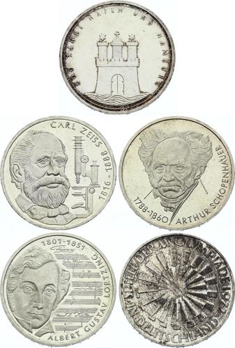 Germany - FRG Lot of 5 Coins 10 ... 