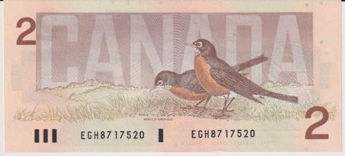 Canada 2 Dollars 1986 