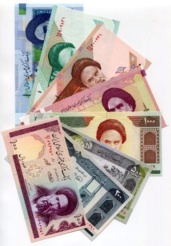 Iran Set of 8 Notes 1982 -2005