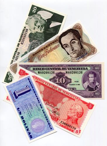 Venezuela Set of 5 Notes: 1 - 5 - ... 