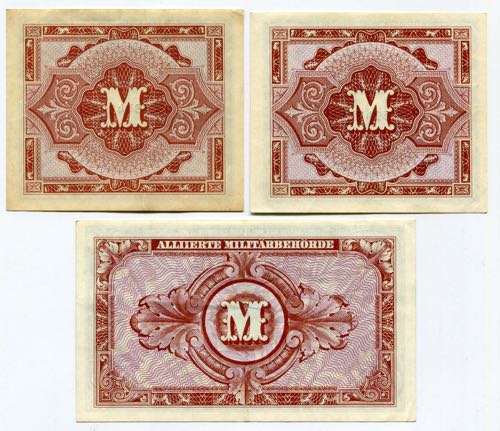 Germany Set of 3 Notes: 1/2 - 1 - ... 