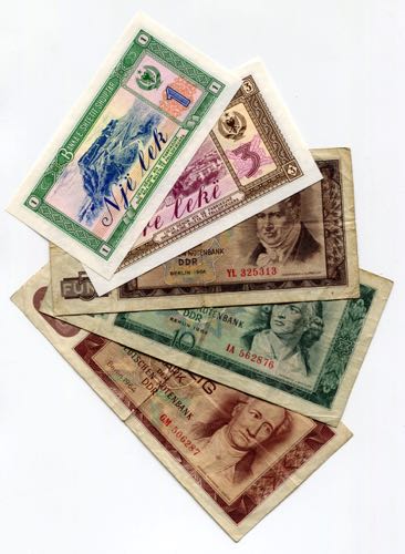 Europe Lot of 9 Notes 1942 -76