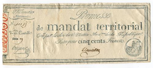 France 500 Francs 1796 Promesses ... 