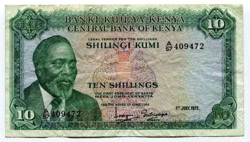 Kenya 10 Shillings 1972 