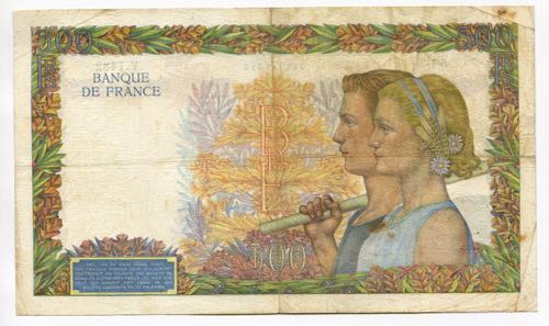 France 500 Francs 1940 
