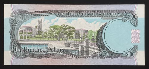 Barbados 100 Dollars 1994 