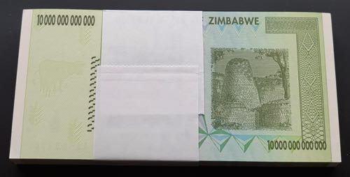 Zimbabwe 10 Trillion 2008 Full ... 