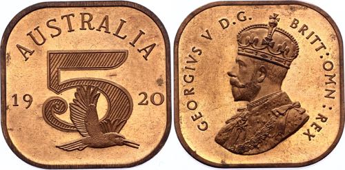 Australia 5 Shillings 1920 Pattern ... 