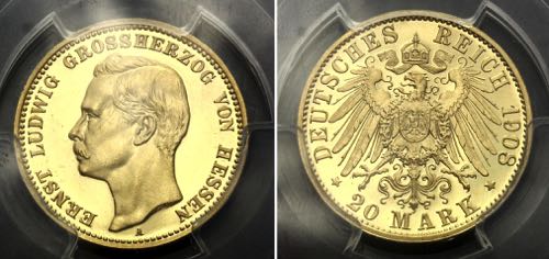 Germany - Empire Hessen 20 Mark ... 