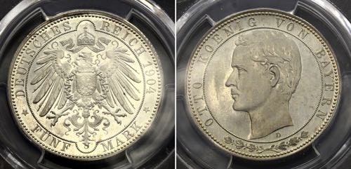 Germany - Empire Bavaria 5 Mark ... 