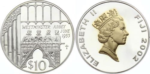 Fiji 10 Dollars 2002 