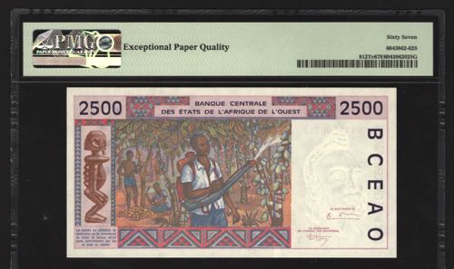West African States 2500 Francs ... 