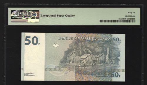 Congo 50 Francs 1997 Early Issue ... 