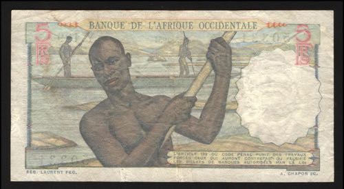 French West Africa 100 Francs 1948 
