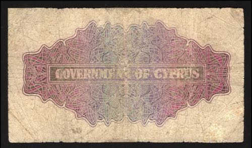 Cyprus 2 Shillings 1945 Rare