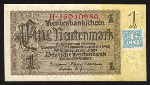 Germany - GDR 1 Rentenmark 1948 