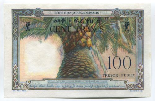 French Somaliland 100 Francs 1952 ... 