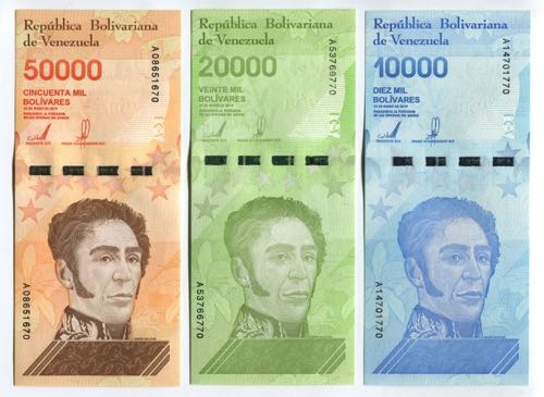 Venezuela 10000, 20000 & 50000 ... 