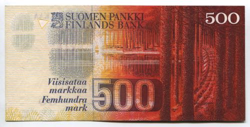 Finland 500 Markkaa 1986 