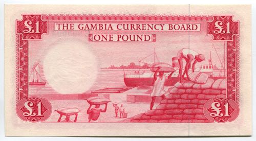 Gambia 1 Pound 1965 - 1970 Very ... 