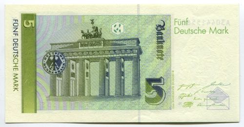 Germany 5 Deutsche Mark 1991 