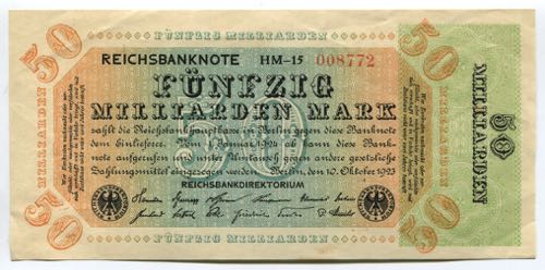 Germany 50 Milliarden Mark 1923 