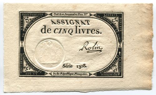 France 5 Livres 1793 