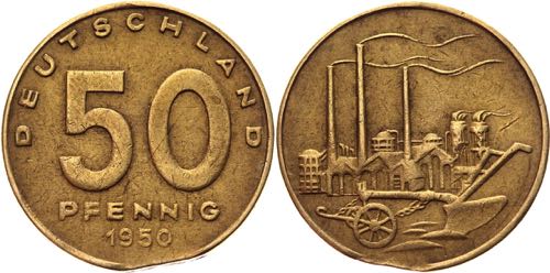 Germany - DDR 50 Pfennig 1950 A ... 