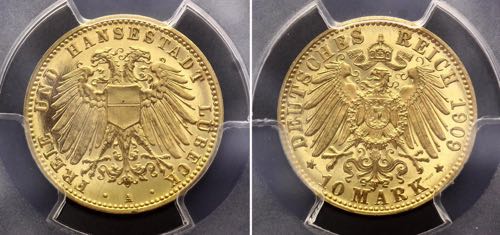 Germany - Empire Lubeck 10 Mark ... 