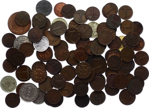 Austria-Hungary Lot of 217 Coins ... 