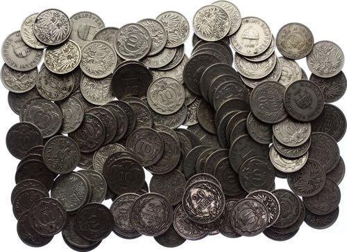 Austria-Hungary Lot of 238 Coins ... 