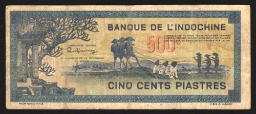 French Indochina 500 Piastres 1944 ... 