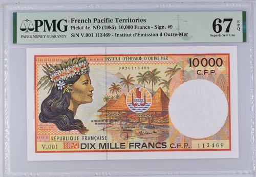 French Pacific Territories 10000 ... 
