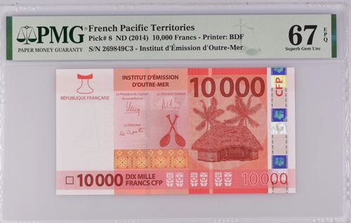 French Pacific Territories 10000 ... 
