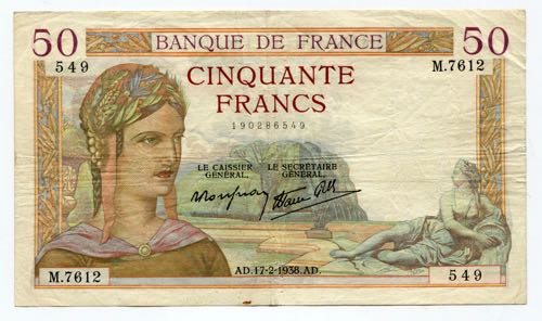 France 50 Francs 1938