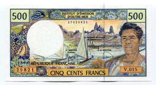 French Pacific Territories 500 ... 