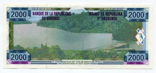 Burundi 2000 Francs 2001